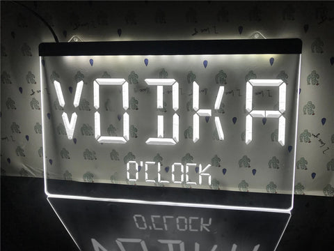 Image of Vodka O'clock Illuminated Sign