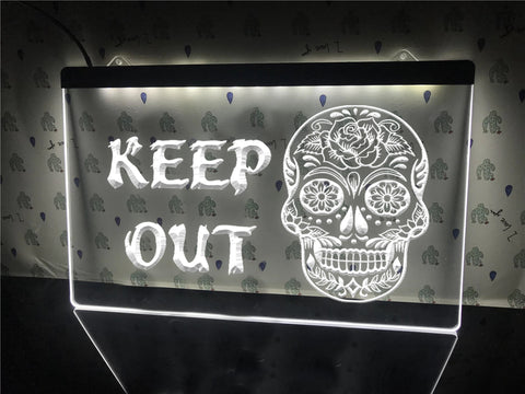 Image of Keep Out Illuminated Sign