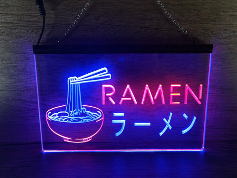 Image of Ramen Japanese Noodles Two Tone Illuminated Sign