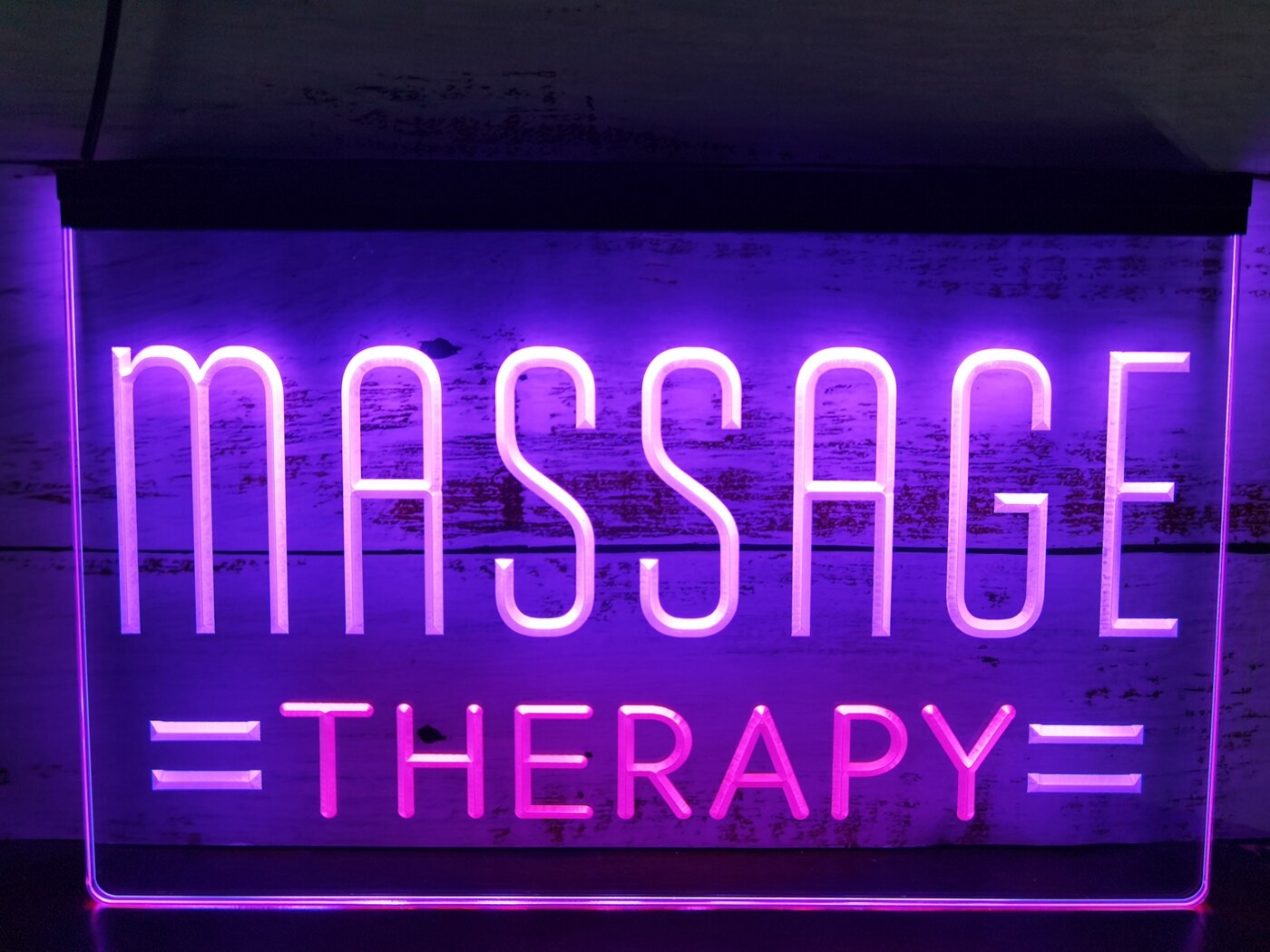 Massage Therapy Two Tone Illuminated Window Sign