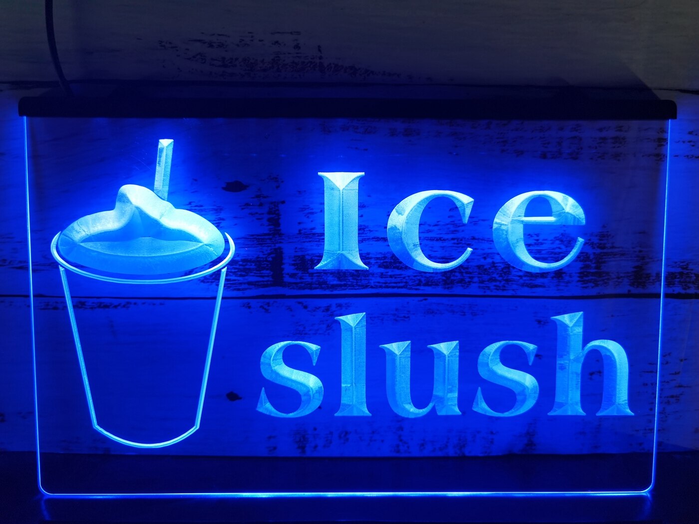 Shell Slushie Sign Ice Slush Slushy Drink Illuminated Sign – Dope Neons