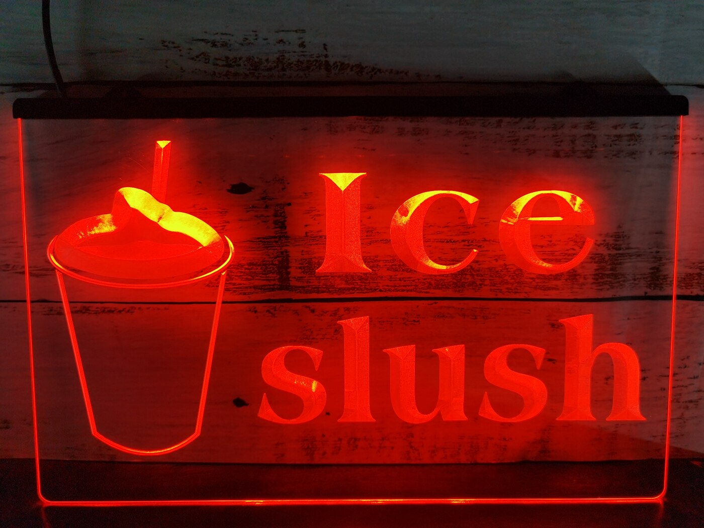 Ice Slush Slushy Drink Illuminated Sign