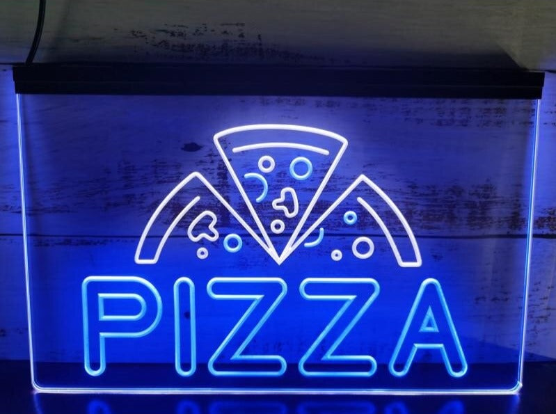 Pizza Two Tone Illuminated Sign