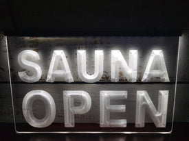 Sauna Open Illuminated LED Neon Sign
