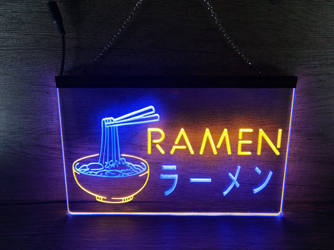 Image of Ramen Japanese Noodles Two Tone Illuminated Sign