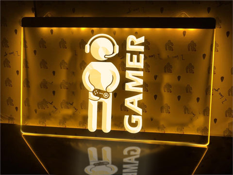 Image of Headset Gamer Illuminated Sign