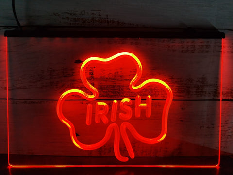 Image of Irish Shamrock Illuminated Sign