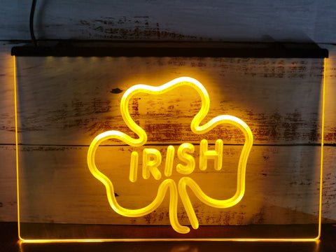 Image of Irish Shamrock Illuminated Sign
