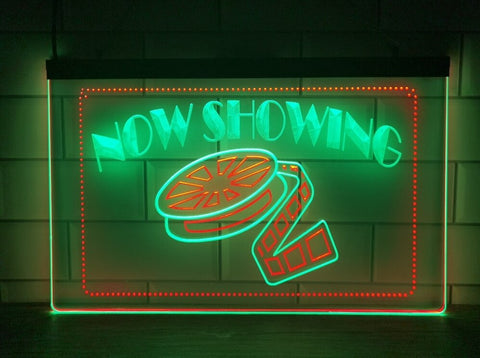 Image of Now Showing Movie Two Tone Illuminated Sign