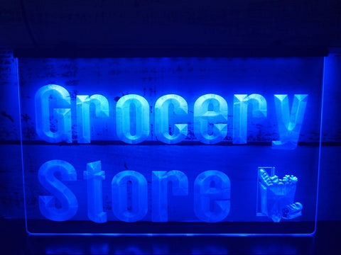 Image of Grocery Store Illuminated LED Neon Sign