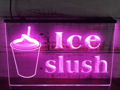 Ice Slush Slushy Drink Illuminated Sign
