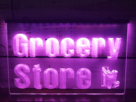 Image of Grocery Store Illuminated LED Neon Sign