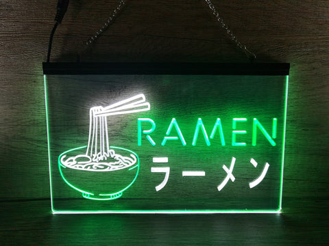 Image of Ramen Japanese Noodles Two Tone Illuminated Sign