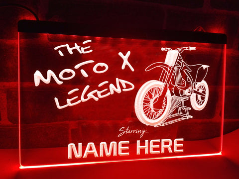 Image of Moto X Legend Personalized Illuminated Sign