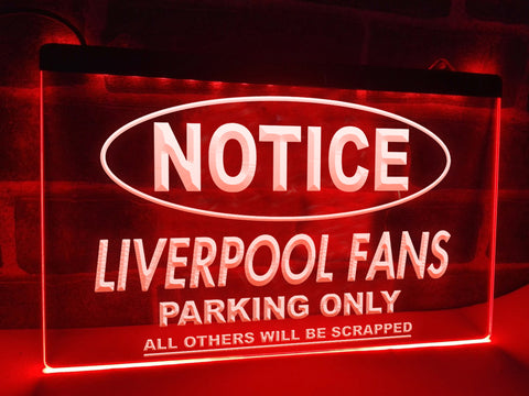 Image of Liverpool Fans Only Illuminated Sign