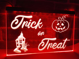 Trick or Treat Illuminated Sign