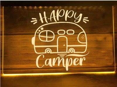 Happy Camper Airstream Illuminated Sign