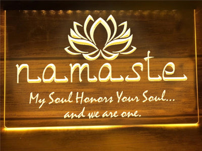 Namaste Illuminated Sign