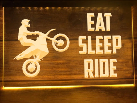 Eat Sleep Ride Illuminated Sign