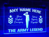 The Army Legend Personalized Illuminated Sign