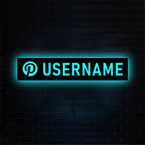 Image of Personalized Gamer Tag or Streamer Handle Name LED Neon Wooden Sign
