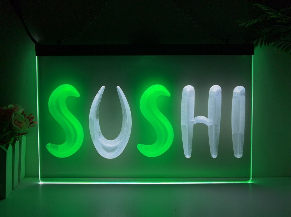 Sushi Two Tone Illuminated LED Neon Sign