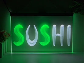 Sushi Two Tone Illuminated LED Neon Sign