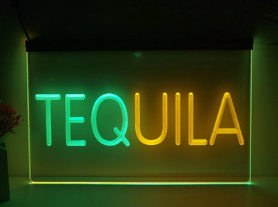 Tequila Two Tone Illuminated Bar Sign