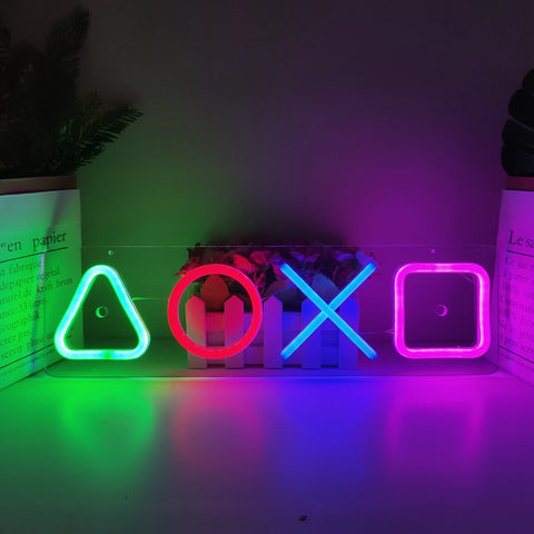 Play Symbols LED Neon Flex Sign