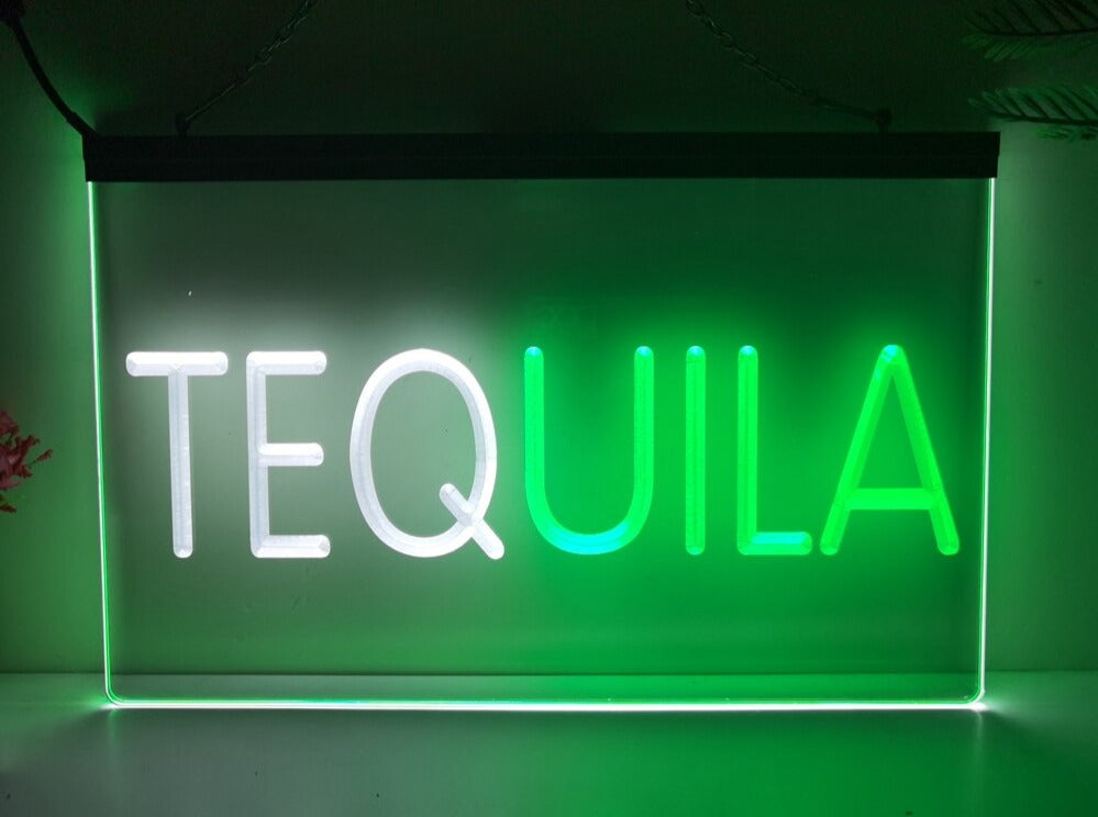 Tequila Two Tone Illuminated Bar Sign