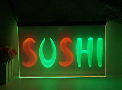 Sushi Two Tone Illuminated LED Neon Sign