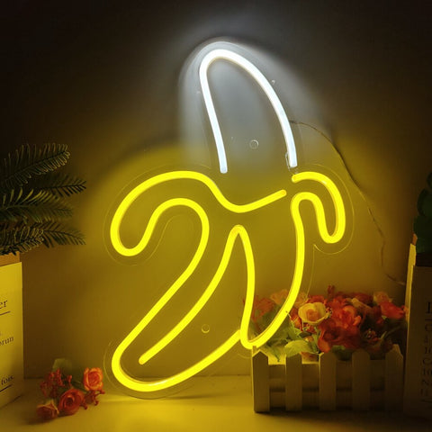 Peeled Banana LED Neon Flex Sign