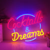 Cocktails & Dreams LED Neon Flex Sign