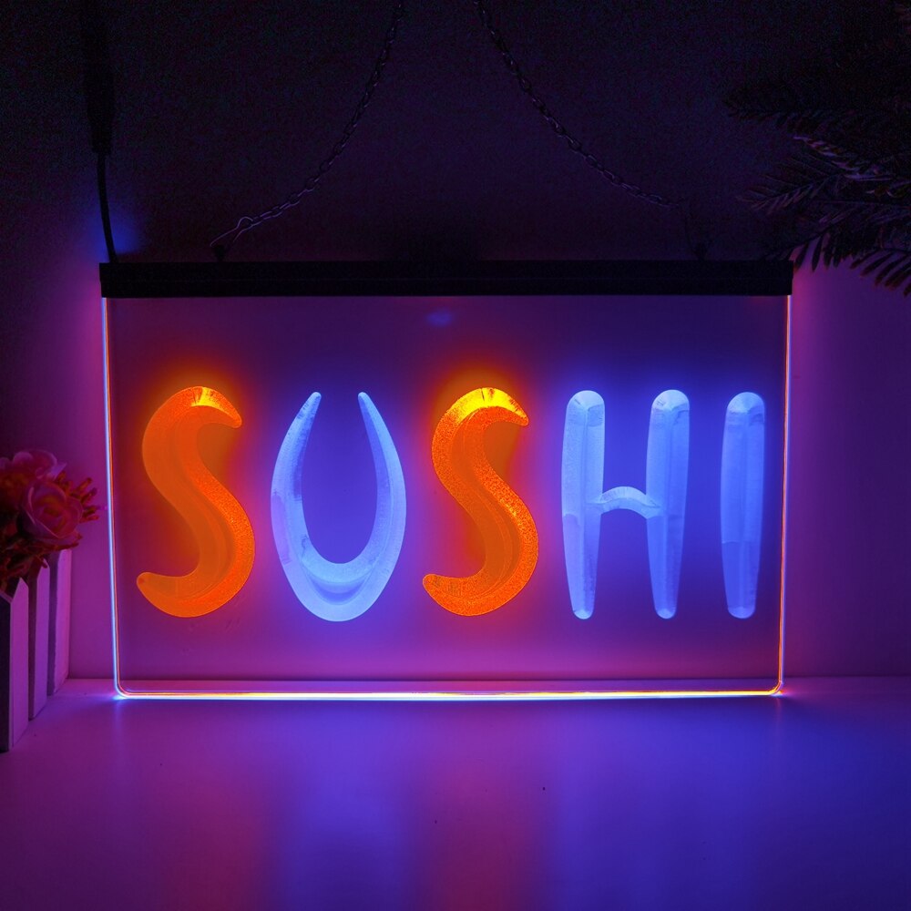 Sushi Two Tone Illuminated LED Neon Sign