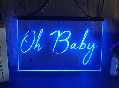 Oh Baby Illuminated LED Neon Sign