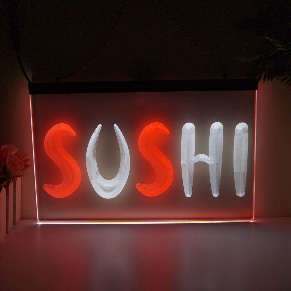 Sushi Two Tone Illuminated LED Neon Sign