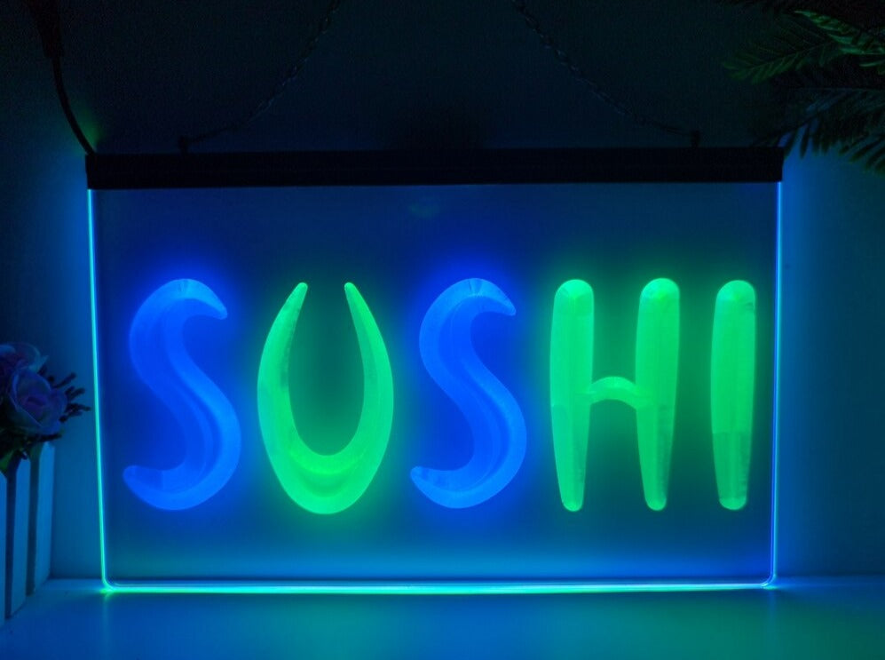 Sushi Two Tone Illuminated LED Neon Sign