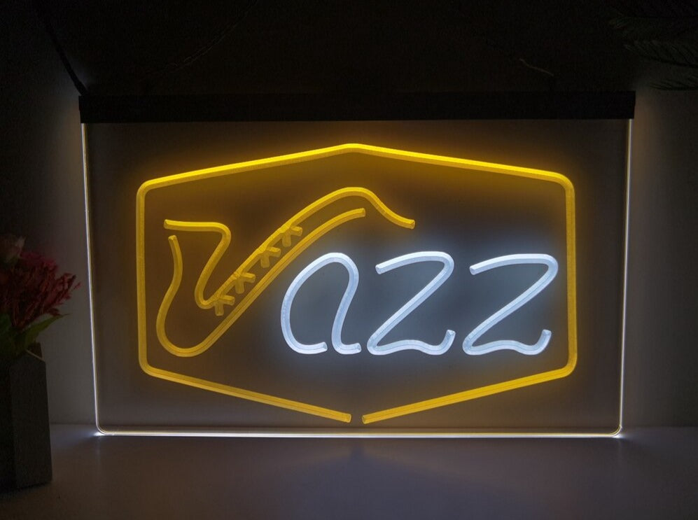 Jazz Bar Club Two Tone Illuminated Sign