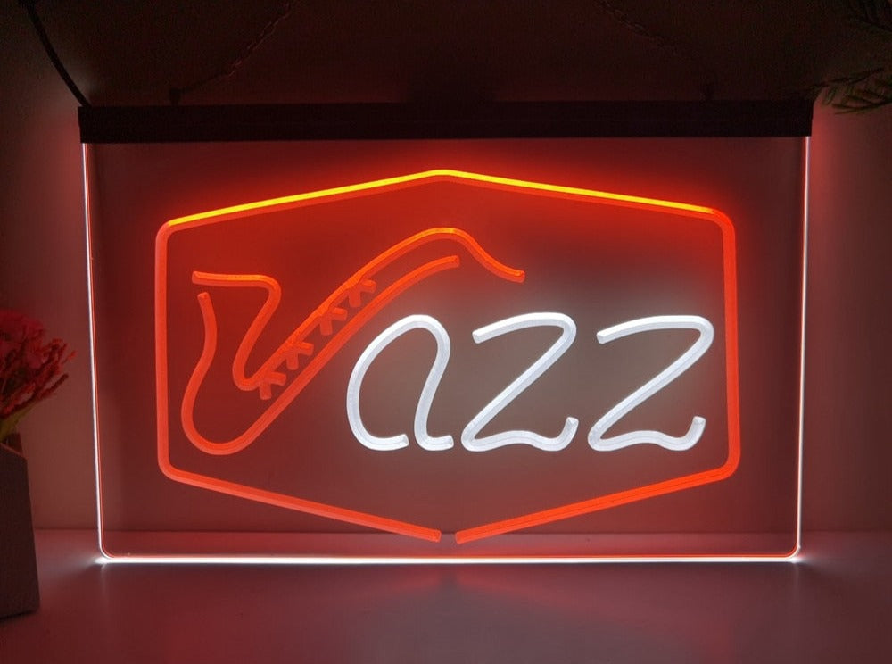Jazz Bar Club Two Tone Illuminated Sign – Dope Neons