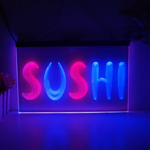 Sushi Two Tone Illuminated LED Neon Sign