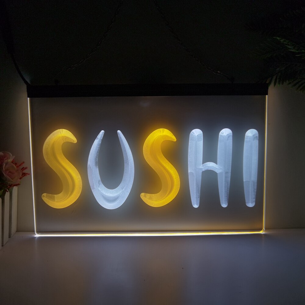Sushi Two Tone Illuminated LED Neon Sign