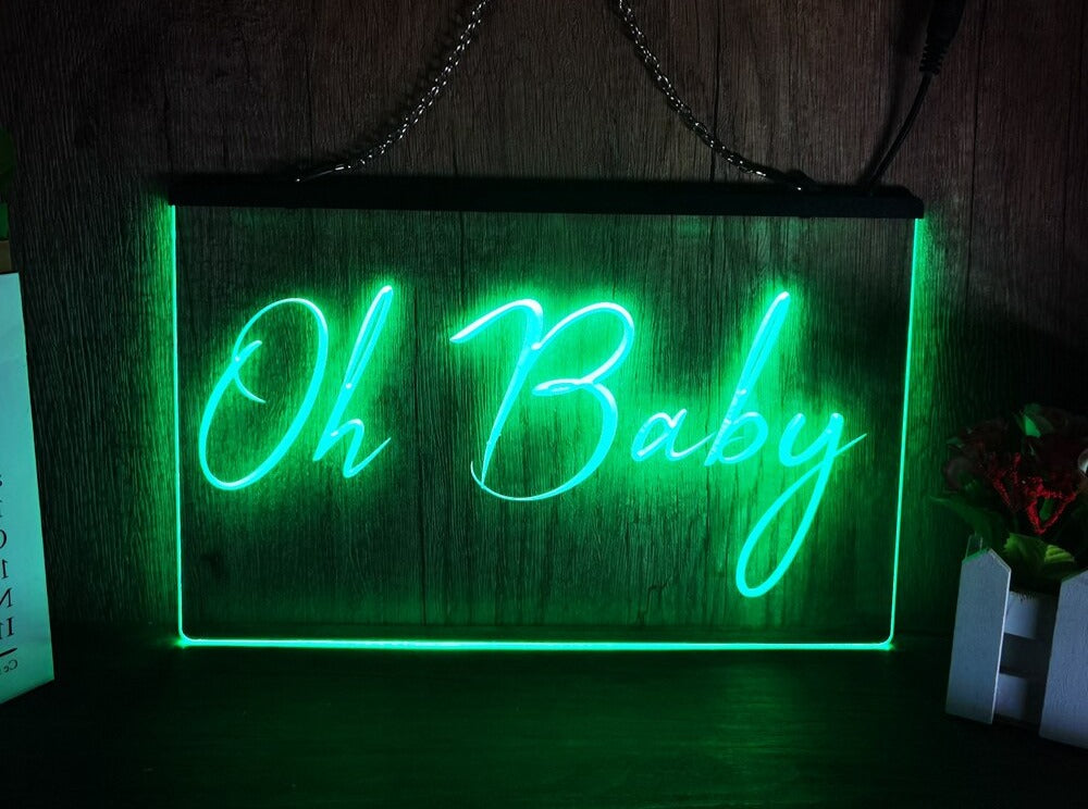 Oh Baby Illuminated LED Neon Sign