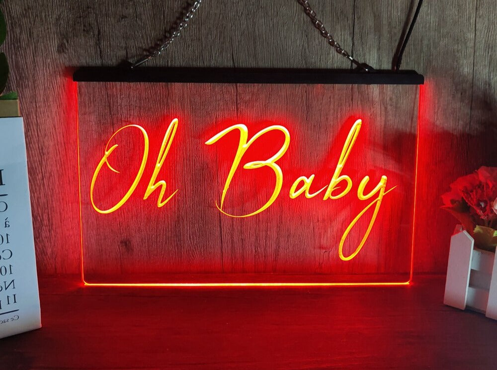 Oh Baby Illuminated LED Neon Sign