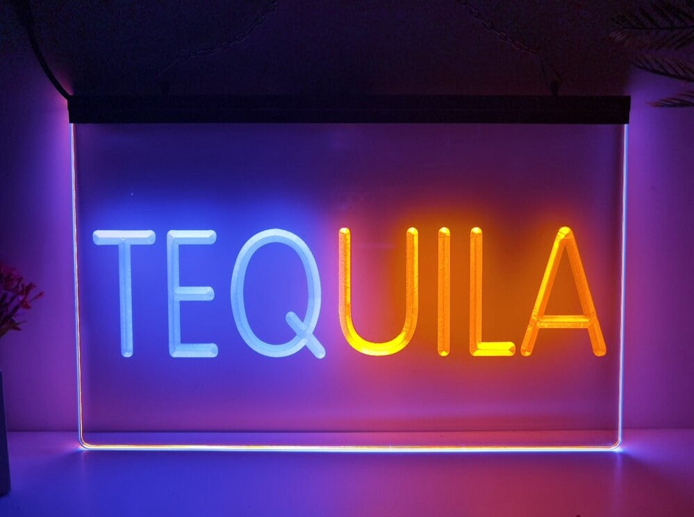 Tequila Two Tone Illuminated Bar Sign