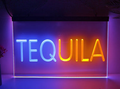 Tequila Two Tone Illuminated Bar Sign