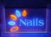 Nails Two Tone Illuminated Sign
