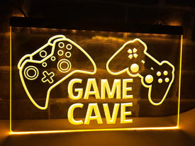 Game Cave Illuminated Sign
