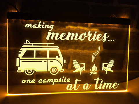 Image of Making Memories in Campervan Illuminated Sign