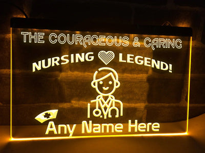 Nursing Legend Personalized Illuminated Sign