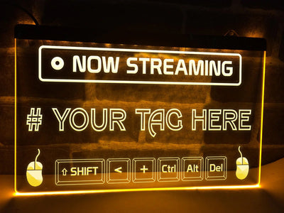Now Streaming Personalized Illuminated Sign